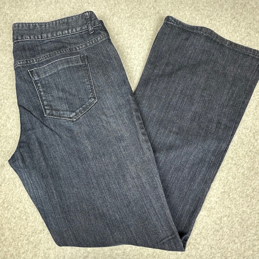 Mossimo Premium Denim‎ Women 12 Dark Wash Bootcut Jeans Blue Cotton Blend